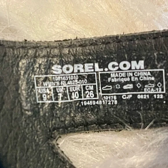 Sorel Cameron Platform Black Wedge Sandals - Picture 7 of 7